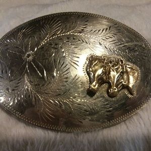 Lot of 3 Vintage Western Belt Buckles